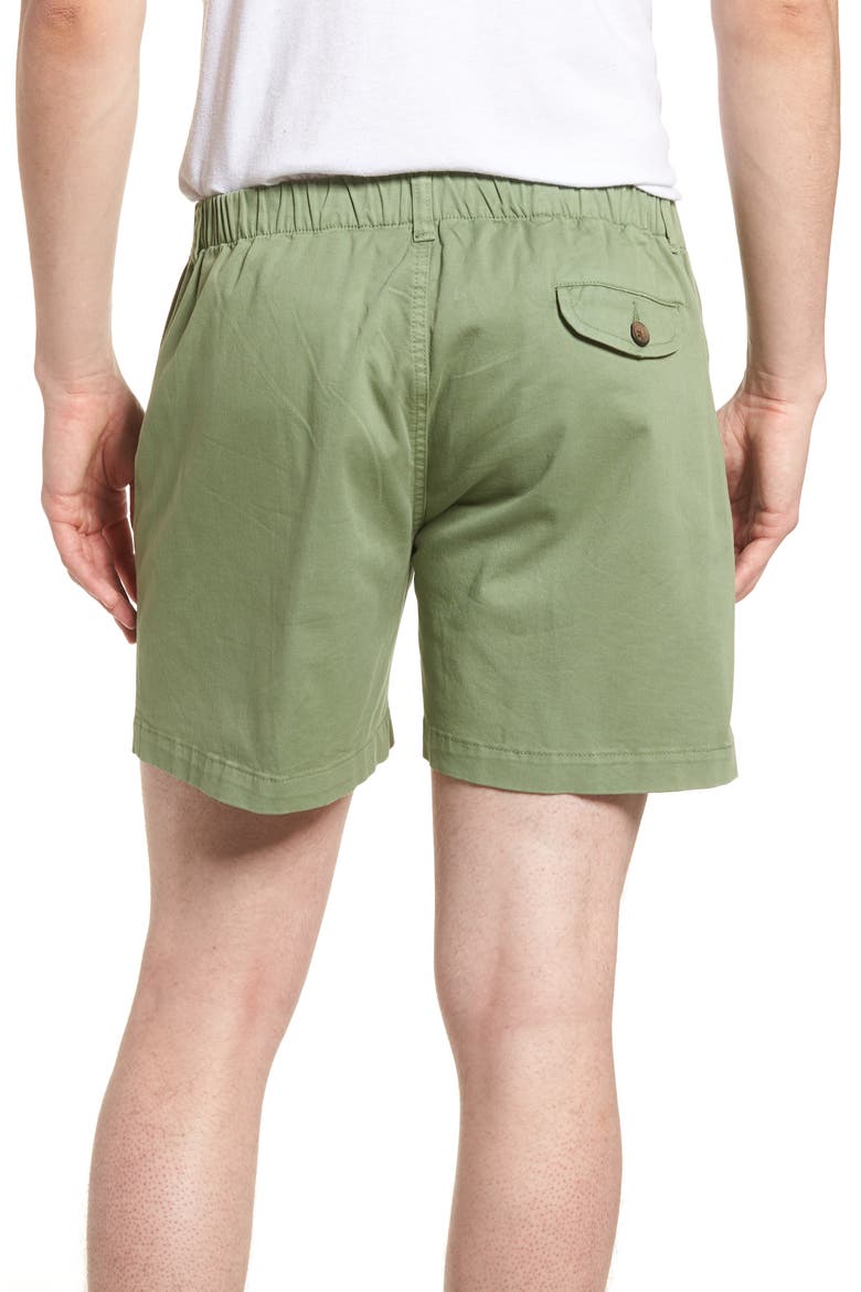 Snappers Elastic Waist 5.5 Inch Stretch Shorts, Alternate, color, HEDGE