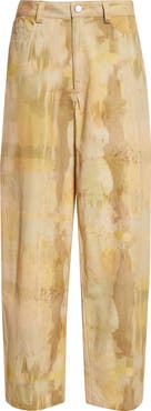 Collina Strada Catchfly Pleated Wide Leg Jeans