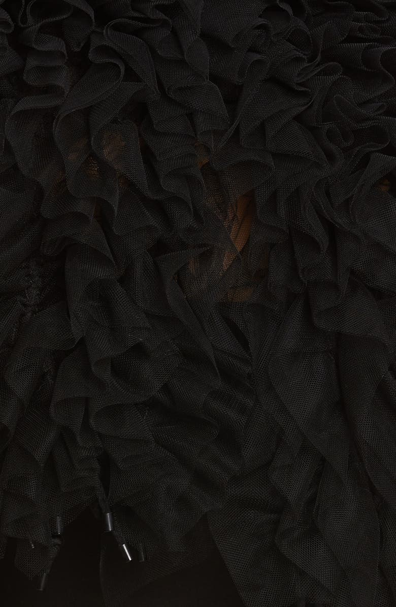 Noir Kei Ninomiya Ruffle Tulle Jacket, Alternate, color, 