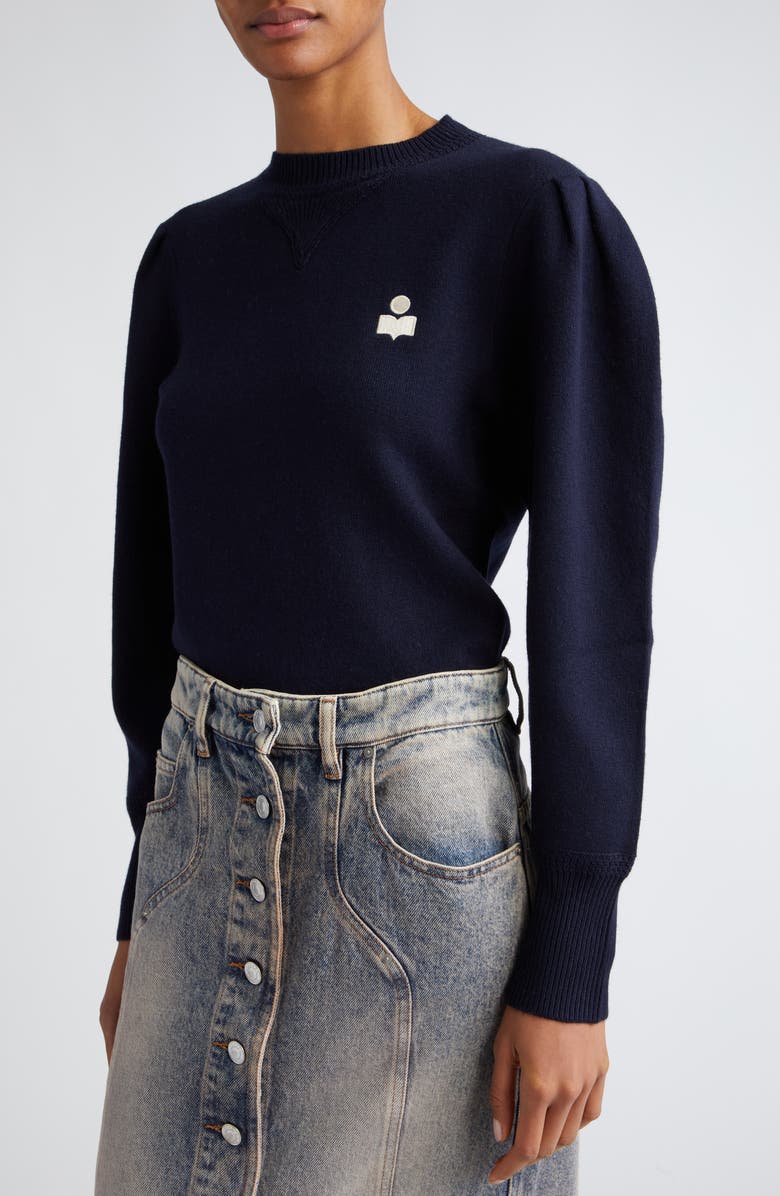 Isabel Marant Étoile Kelaya Puff Shoulder Sweater, Alternate, color, 