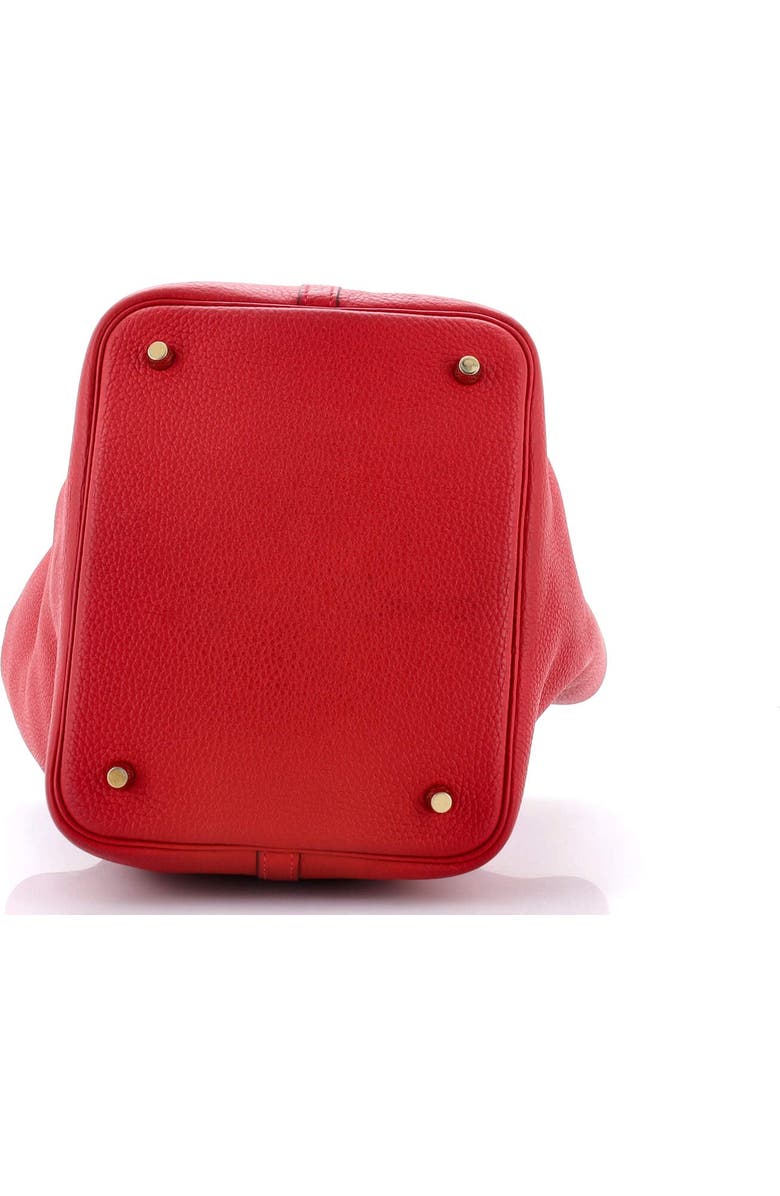 Pre-Owned Hermes Picotin Lock Bag Clemence MM, Alternate, color, Rouge Casaque