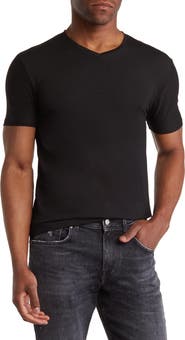 T.R. PREMIUM Solid V-Neck T-Shirt