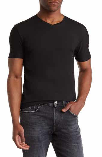 T.R. PREMIUM Solid V-Neck T-Shirt