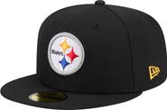 New Era Men's New Era Black Pittsburgh Steelers 59FIFTY Fitted Hat