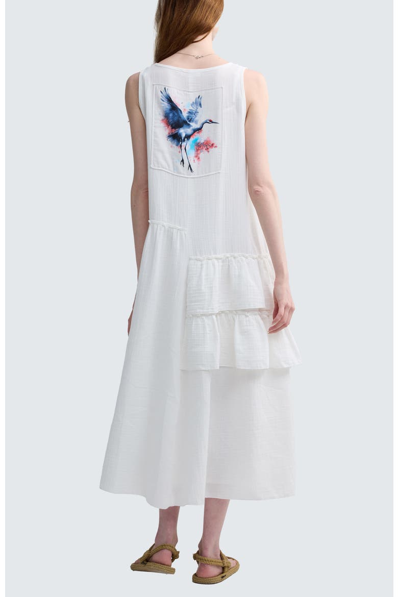 Brielle Artistic Muslin Dress, Alternate, color, Ecru