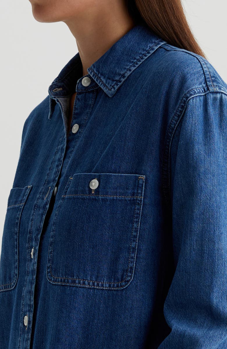 AG Leny Relaxed Fit Denim Button-Up Shirt, Alternate, color, 