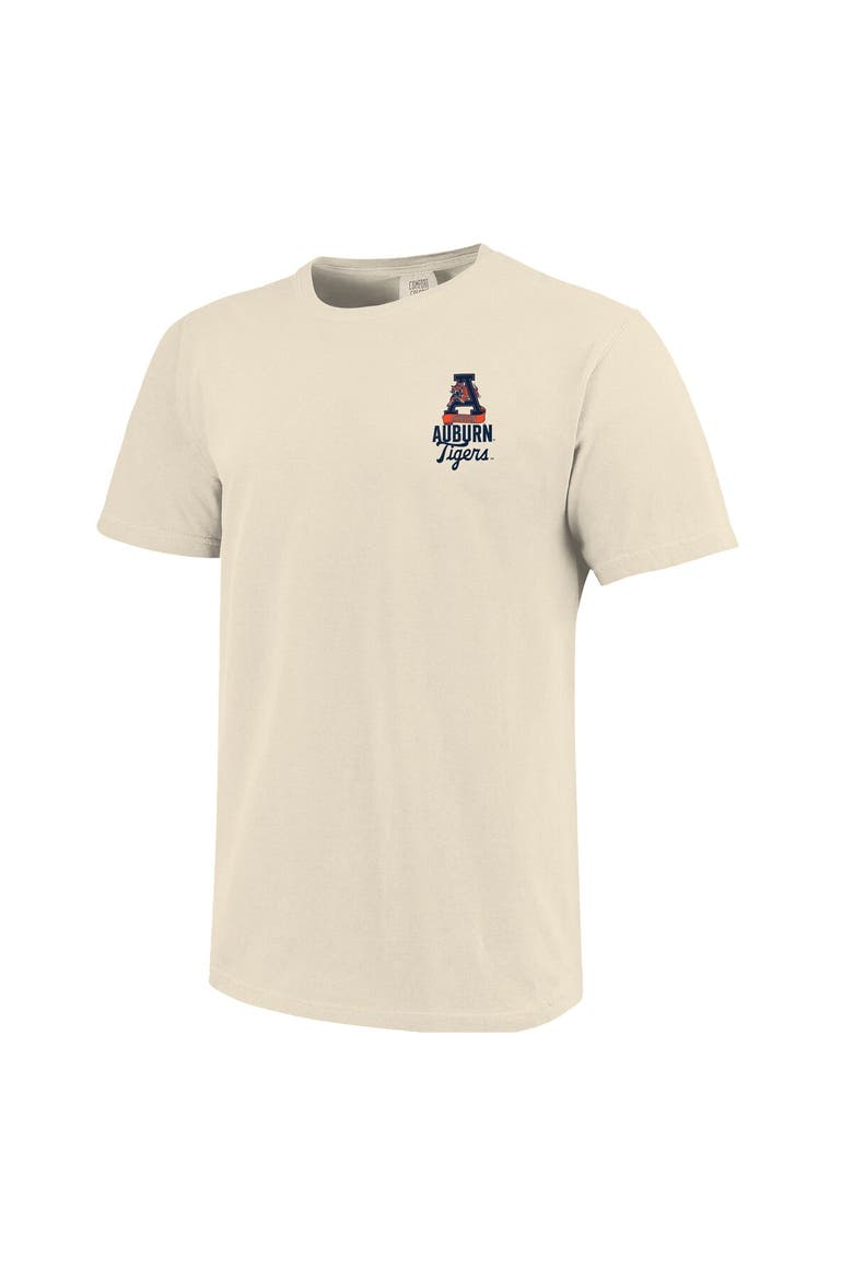Men's Cream Auburn Tigers Comfort Colors Mascot Overlay T-Shirt, Alternate, color, Cream