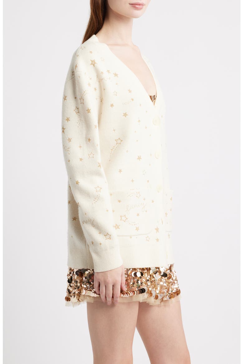 Mar Shimmer Cardigan, Alternate, color, GOLDEN STAR