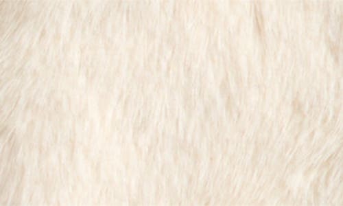 Steve Madden Hestia Crop Faux Fur Jacket In White