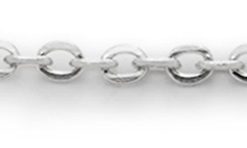 Monica Vinader 14k White Gold Super Fine Bracelet In Metallic