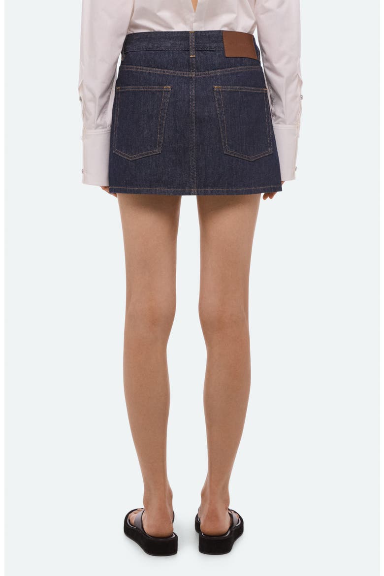 Brooklyn Denim Miniskirt, Alternate, color, RINSED INDIGO