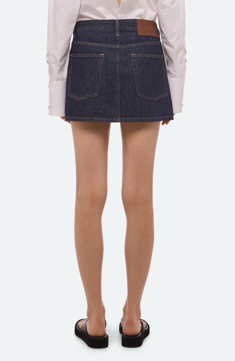 Helmut Lang Brooklyn Denim Miniskirt, Alternate, color, Rinsed Indigo