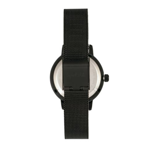 Sophie And Freda Cambridge Bracelet Watch With Swarovski Crystals In Black