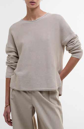 Marine Relaxed Fit Cotton Sweater
