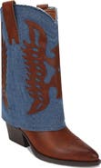 Seven7 Frayed Foldover Western Boot