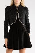 ALICE + OLIVIA Ilaria Embellished Crop Jacket