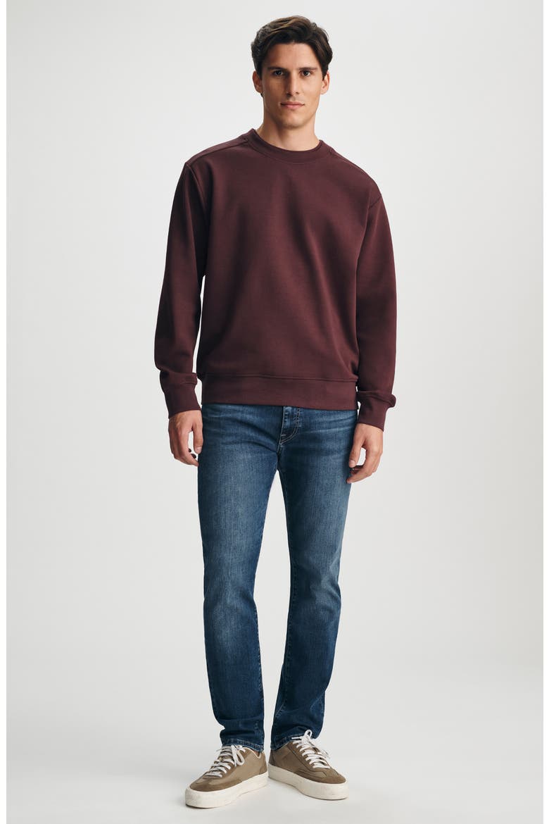 Cotton Blend Sweatshirt, Alternate, color, FUDGE