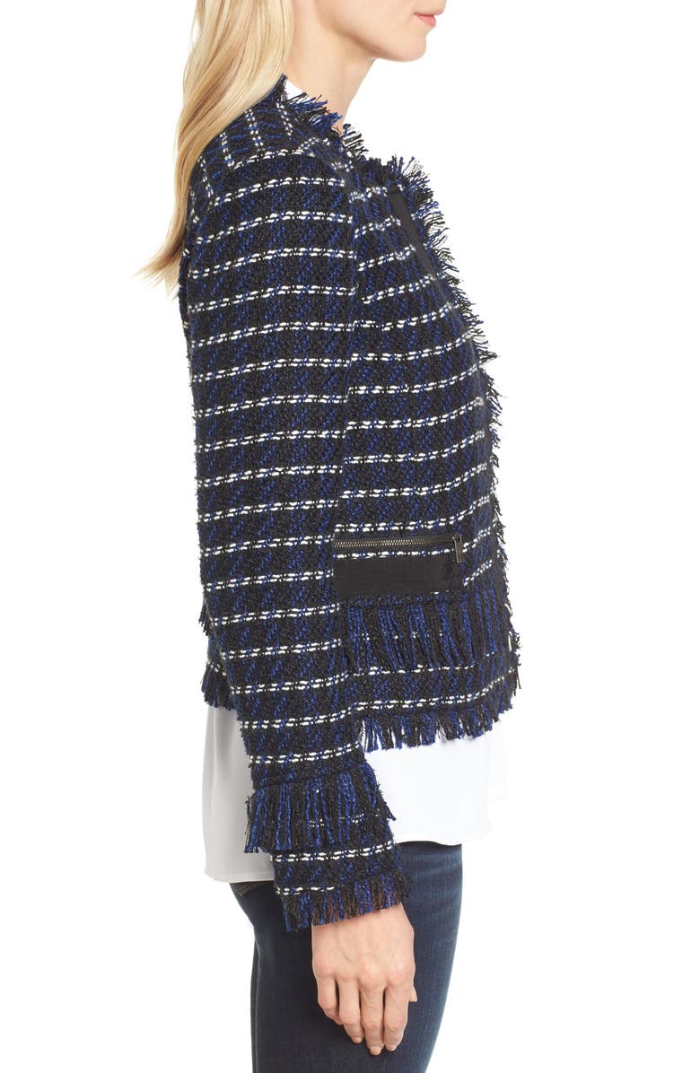 Halogen<sup>®</sup> RAW EDGE TWEED JACKET, Alternate, color,