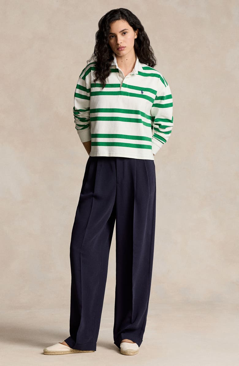 Polo Ralph Lauren Stripe Cotton Rugby Shirt, Alternate, color,