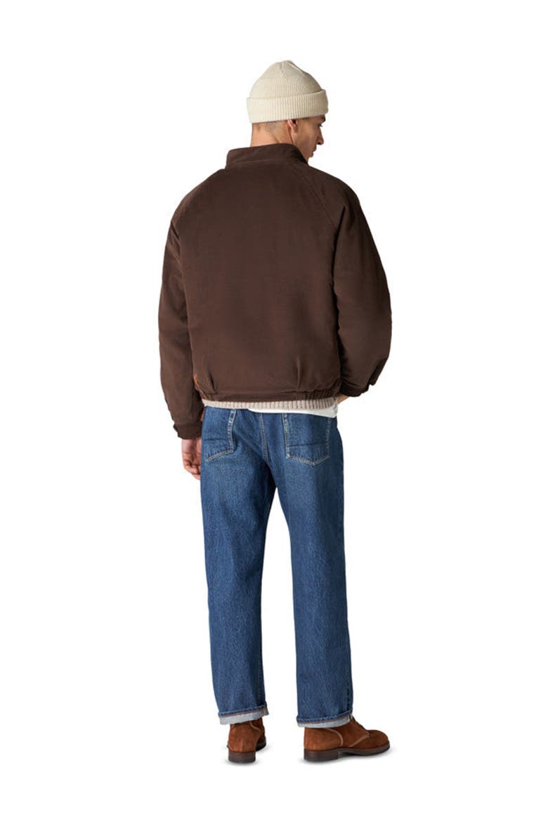 Carol Cotton Corduroy Zip-Up Jacket, Alternate, color, BROWN