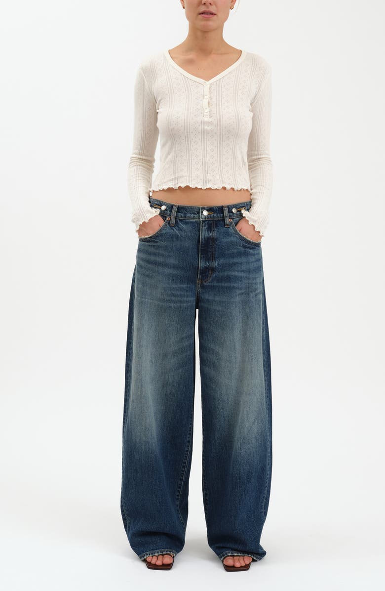 DAZE Highland High Waist Wide Leg Jeans, Alternate, color, Authentic