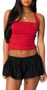 EDIKTED Nyrah Stretch Crop Halter Top