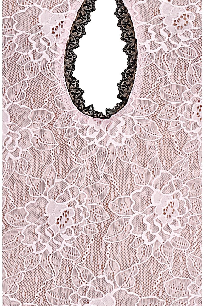 Peony Cutout Lace Crop Top, Alternate, color, PEONY