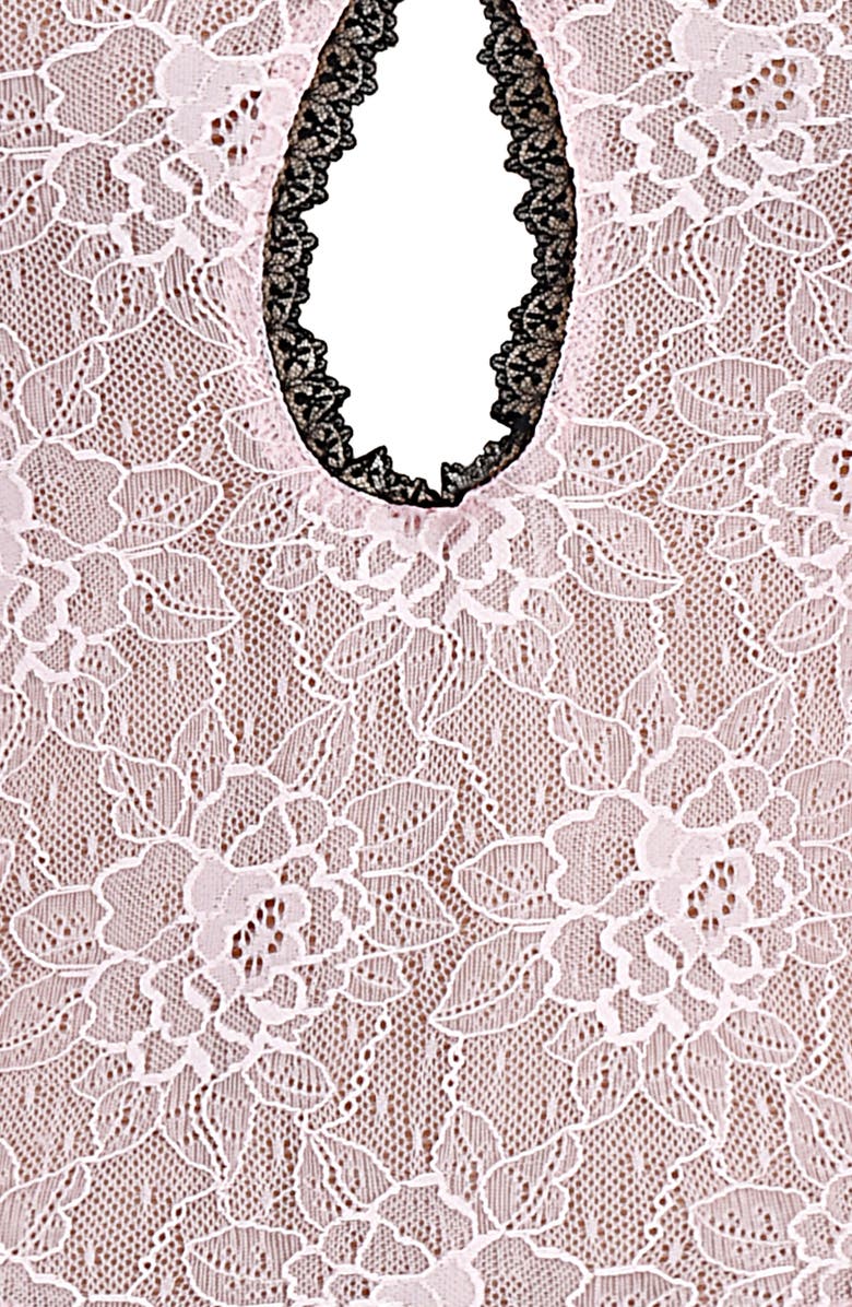 Mistress Rocks Peony Cutout Lace Crop Top, Alternate, color,