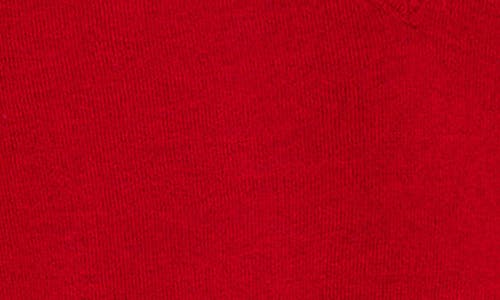 Mango Relaxed V-neck Sweater In Red