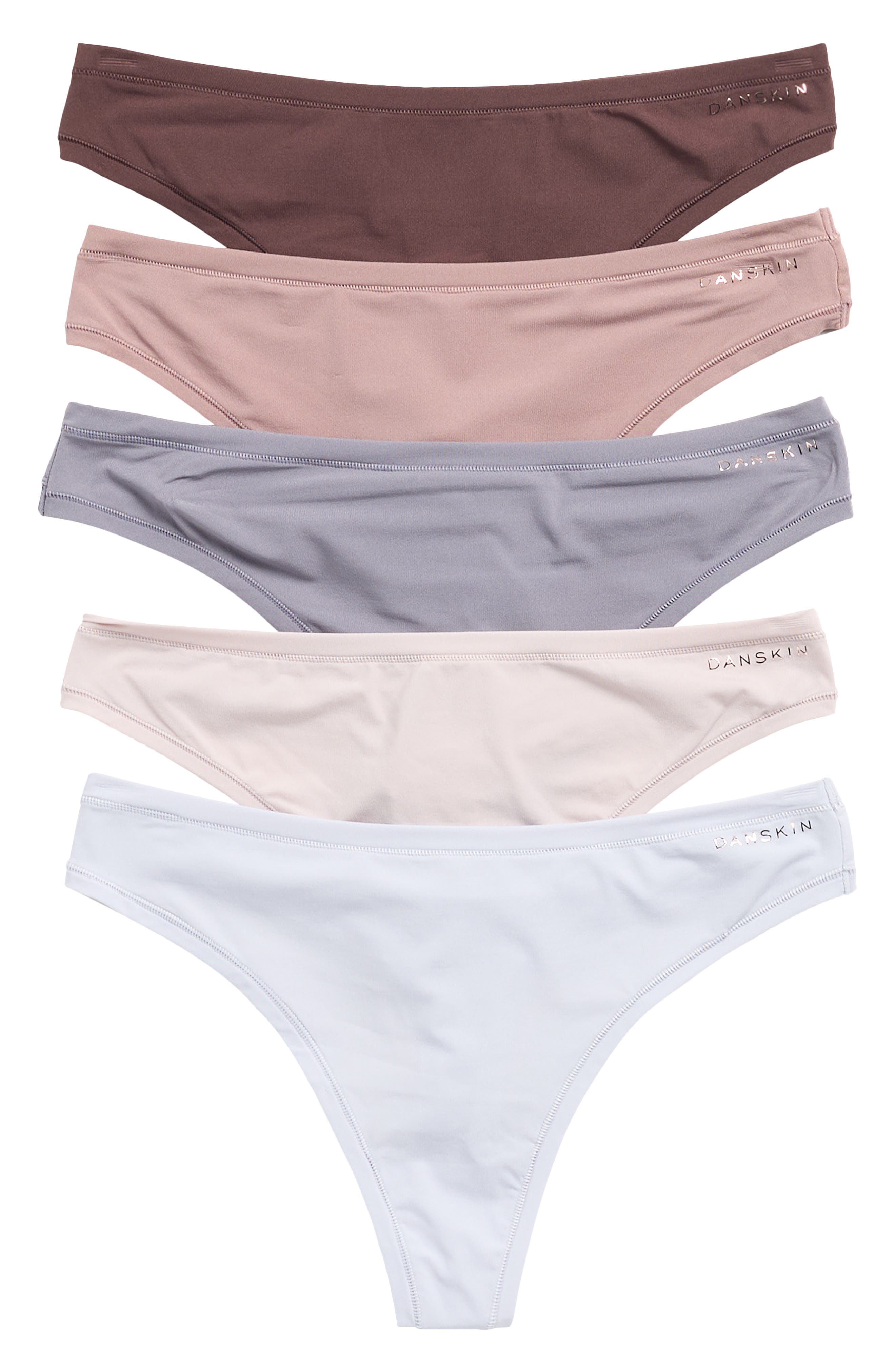 Danskin 5-Pack Lightweight Thongs