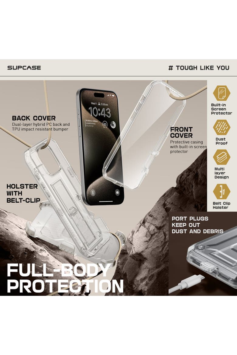 iPhone 16 Pro Max 6.9 inch Unicorn Beetle PRO Rugged Case, Alternate, color, Clear