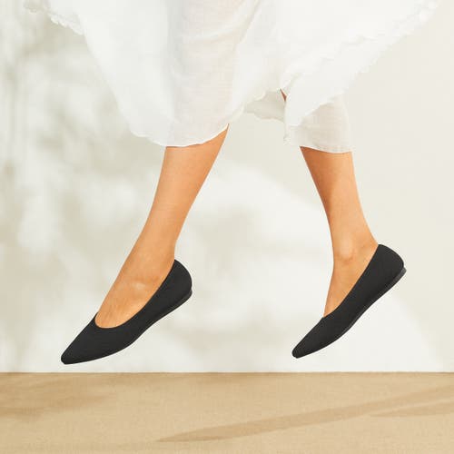 Vivaia Pointed-toe Ballet Flats In Black