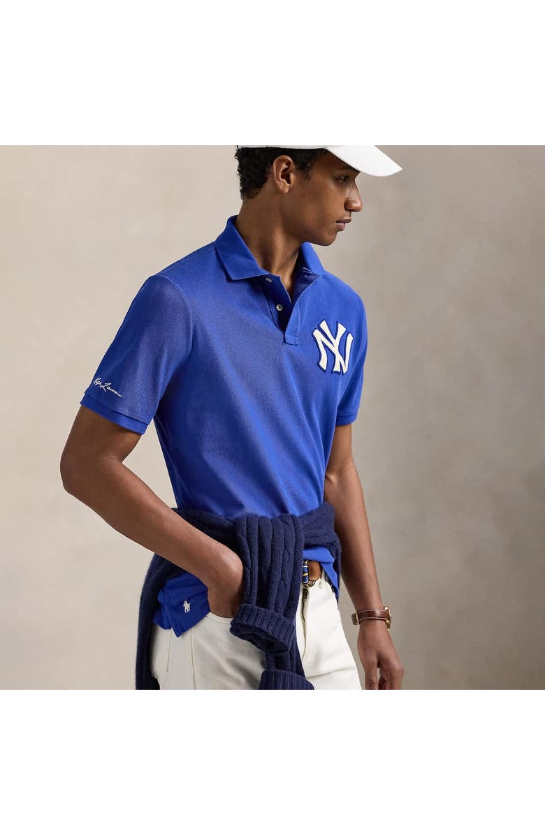 Polo Ralph Lauren Royal Yankees Polo Shirt, Alternate, color,