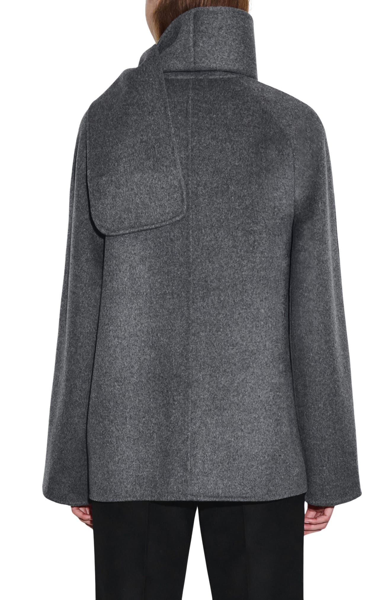 Chop Double Face Wool Blend Scarf Jacket - image 2