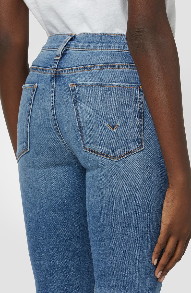 Hudson Jeans Nico Distressed Crop Straight Leg Jeans, Alternate, color, Seaglass