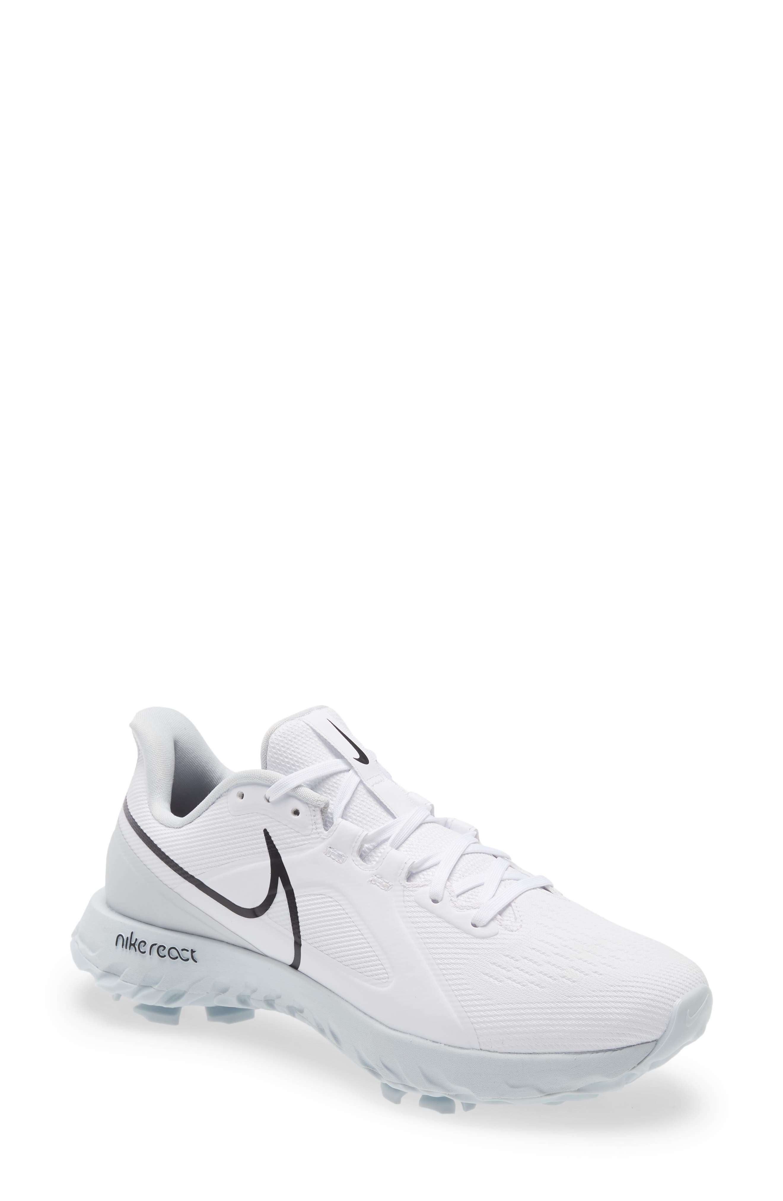React Infinity Pro Waterproof Golf Shoe, Main, color, WHITE/ BLACK