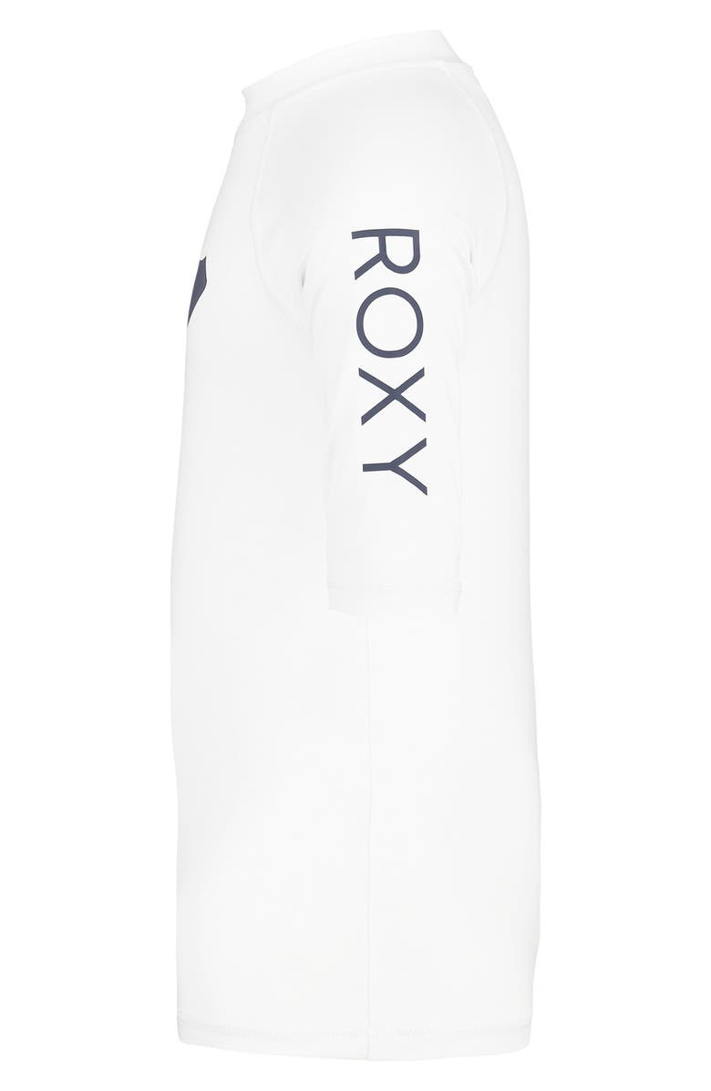Roxy Kids' Whole Hearted UPF Rashguard, Alternate, color, Bright White