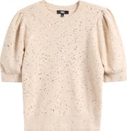PAIGE Gladiolus Sequin Embellished Crewneck Sweater