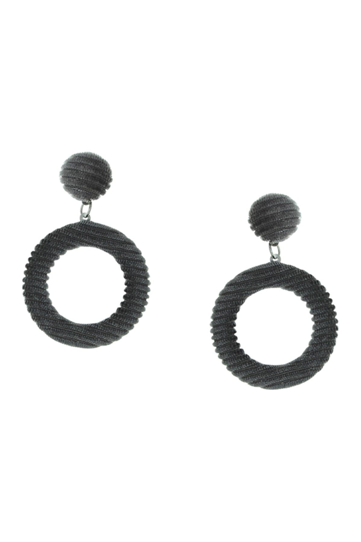 OLIVIA WELLES Olwen Corduroy Velvet Earrings