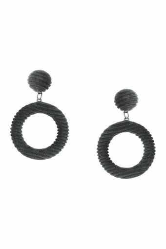 OLIVIA WELLES Olwen Corduroy Velvet Earrings