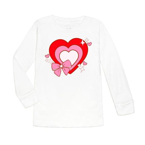 Bow Love Valentine
s Day Long Sleeve Shirt
