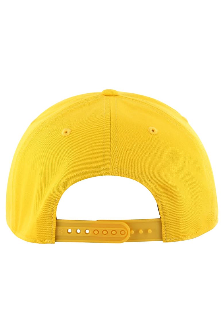 Men's '47  Gold Los Angeles Lakers Overhand Logo Hitch Adjustable Hat, Alternate, color, Gold