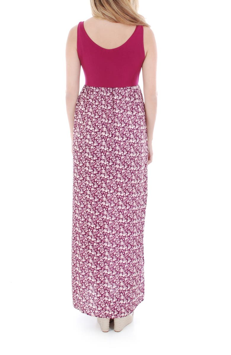 Everly Grey 'Maisie' Maternity Maxi Dress, Alternate, color, 