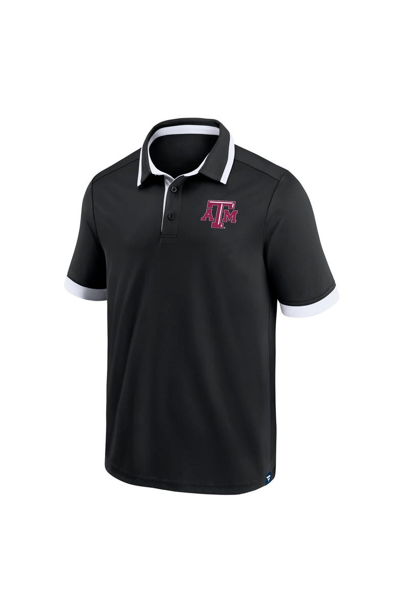 FANATICS Men's Fanatics Branded Black Texas A&M Aggies Color Block Polo, Alternate, color, 