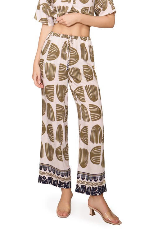 Floral Print Ankle Pants