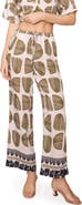 MELLODAY Floral Print Ankle Pants