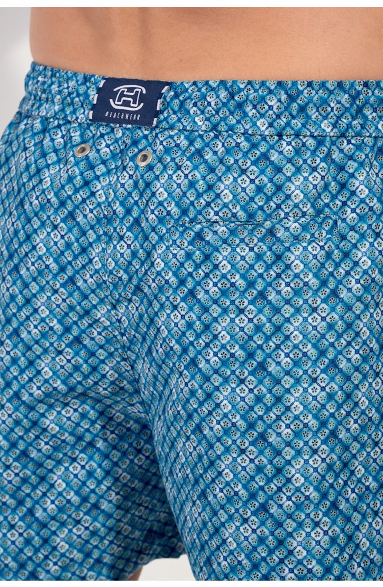 HOM Camaiore Beach Boxer, Alternate, color, Blue Print