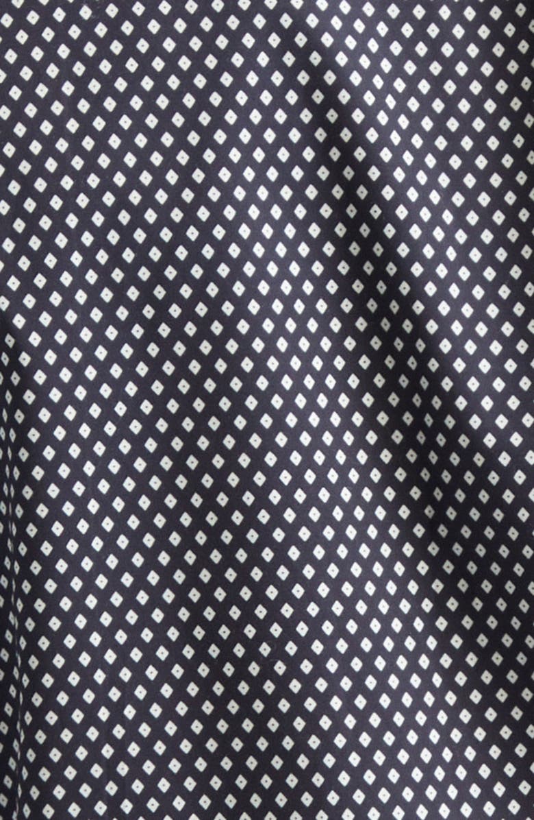 TOM FORD Diamond Print Classic Fit Button-Up Shirt, Alternate, color, Black/ White