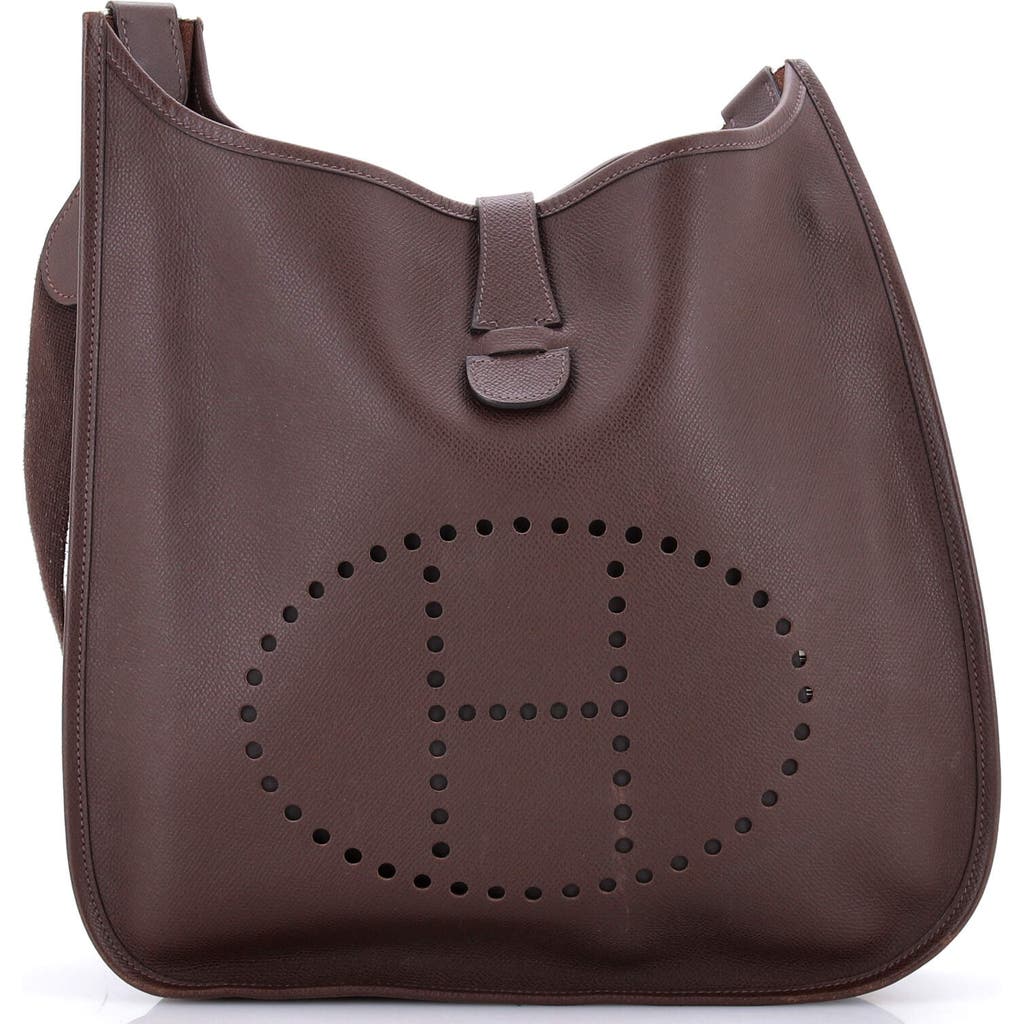 Pre-owned Hermes Hermes Evelyne Bag Gen I Epsom Gm In Brown