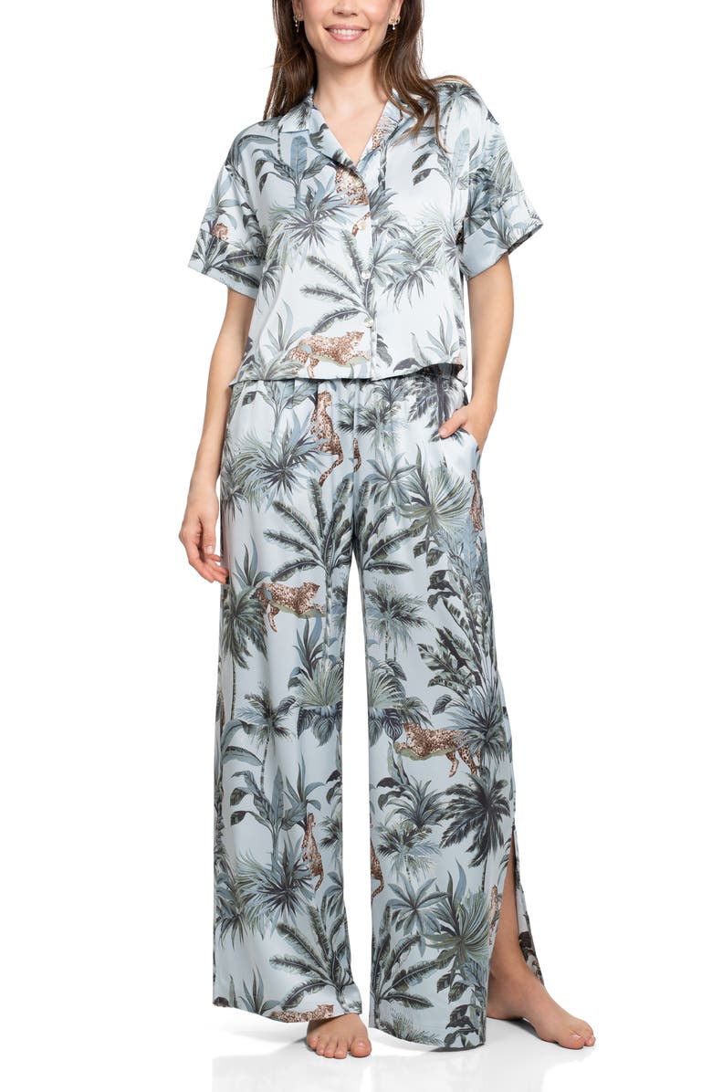 Midnight Bakery One Way Satin Pajamas, Main, color, Blue